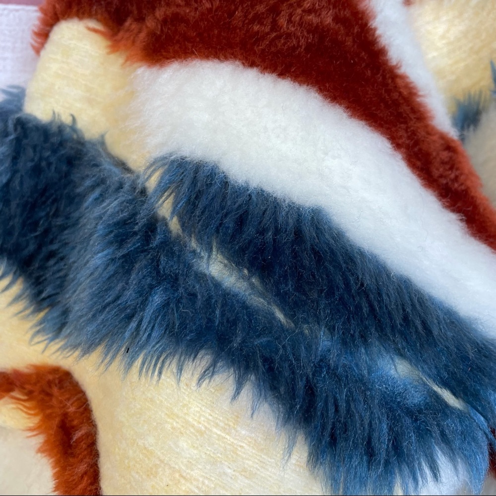 Anthropologie faux fur multicolor coat size M - Picture 13 of 15